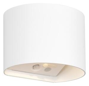 LED стенно външно осветително тяло с USB със сензор за движение (височина 10 cm) Genie – Trio