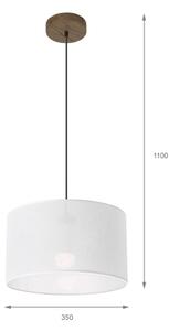 Brilagi - LED Полилей ANTHONY 1xE27/60W/230V дъб орех/бял