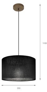 Brilagi - LED Полилей ANTHONY 1xE27/60W/230V дъб орех/черен
