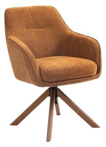 Оранжеви тапицирани трапезни столове в комплект 2 бр. Avola – Unique Furniture