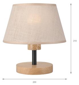 Brilagi - LED Настолна лампа ANTHONY 1xE14/40W/230V дъб/бежов