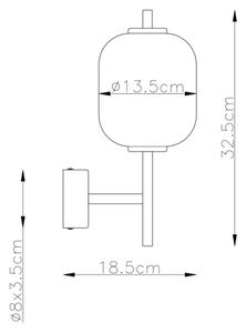 Globo 15217W - LED аплик EWALD LED/7W/230V