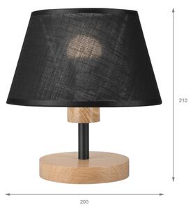 Brilagi - LED Настолна лампа ANTHONY 1xE14/40W/230V дъб/черен