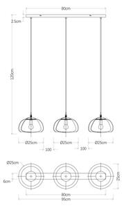 Globo 15743-3H - Пендел JELLA 3xE14/40W/230V