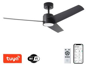 ZEVENTI - LED таванен вентилатор ORVIETO LED/18W/230V Wi-Fi Tuya черен + дистанционно управление