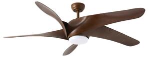 ZEVENTI - LED таванен вентилатор LUCCA LED/18W/230V Wi-Fi Tuya кафяв + дистанционно