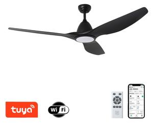 ZEVENTI - LED таванен вентилатор URBINO LED/20W/230V Wi-Fi Tuya черен + с дистанционно управление