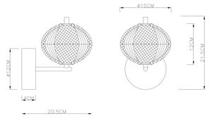 Globo 16042W - LED Аплик AIDA LED/7W/230V 3000K/4500K/6500K