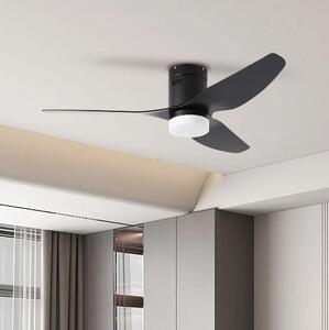 ZEVENTI - LED таванен вентилатор PADUA LED/18W/230V Wi-Fi Tuya черен + дистанционно