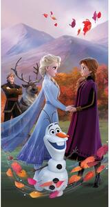 Памучна детска кърпа 70x140 cm Frozen "Wind" – Jerry Fabrics