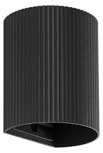 FARO 40527 - Аплик SOLE 1xGU10/8W/230V черен велпапе кръгъл