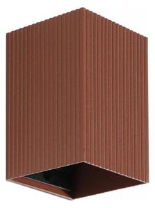 FARO 40537 - Аплик SOLE 1xGU10/8W/230V тухла велпапе ъглов
