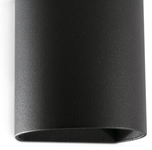 FARO 40523 - Аплик SOLE 1xGU10/8W/230V черен кръгъл