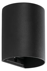 FARO 40523 - Аплик SOLE 1xGU10/8W/230V черен кръгъл