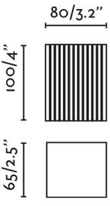 FARO 40534 - Аплик SOLE 1xGU10/8W/230V бял велпапе ъглов