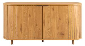 Скрин от дъбов декор в естествен цвят 160x80x45 cm Colima – Actona