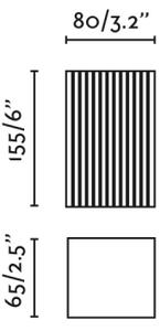 FARO 40568 - Аплик SOLE 2xGU10/8W/230V тухла велпапе ъглов