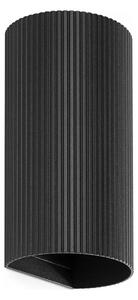 FARO 40543 - Аплик SOLE 2xGU10/8W/230V черен велпапе кръгла