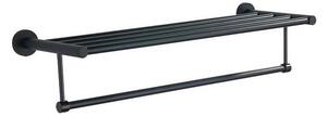 Aqualine - Стенна закачалка за кърпи SAMBA 21x62,5 см черен