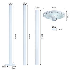 Brilagi - LED външна улична лампа URBANSPARK LED/120W/230V бяла IP65