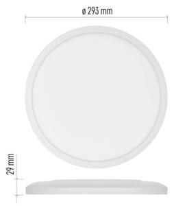 LED Плафониера FLORI LED/18W/230V 4000K бял Ø 29 см