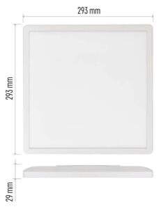 LED Плафониера FLORI LED/18W/230V 4000K бял 29x29 см