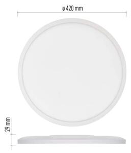 LED Плафониера FLORI LED/22W/230V 4000K бял Ø 42 см