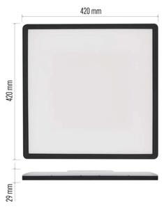 LED Плафониера FLORI LED/22W/230V 4000K черен 42x42 см