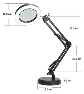 LED Димируема настолна лампа с лупа LED/10W/230V 3000/4500/6000K