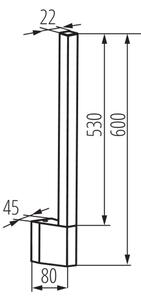 Kanlux 38891 - LED външно стенен осветител YALTE LED/8W/230V 3000K IP54 черен