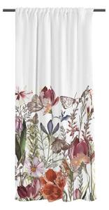 Завеса от памучен сатен 110x170 cm Floral – Butter Kings