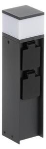 Kanlux 38763-Екстериорна лампа с 2 контакта DASTEN 1xG9/11W/230V 30 см IP44 черен