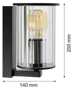 Argon 8748 - Екстериорен аплик NORFOLK 1xE27/15W/230V IP44 черен