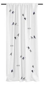 Бяла детска завеса от памучен сатен 110x170 cm Ice Hockey – Butter Kings