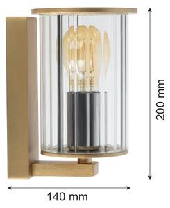 Argon 8752 - Екстериорен аплик NORFOLK 1xE27/15W/230V IP44 златист