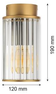 Argon 8774 - Екстериорна лампа за таван NORFOLK 1xE27/15W/230V IP44 златист