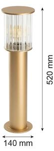 Argon 8753 - Екстериорна лампа NORFOLK 1xE27/15W/230V IP44 52 см златист