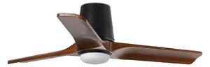 FARO 33837-1TW-LED димируем вентилатор HEYWOOD TUB S 10W/230V бор/черен Ø 90 см + с дистанционно управление