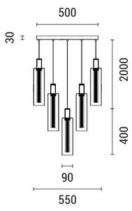 LED Пендел LED/60W/230V 3000K