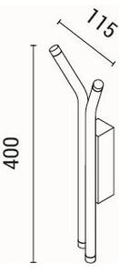 LED аплик LED/10W/230V 3000K