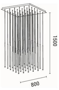 LED Пендел LED/72W/230V 3000K