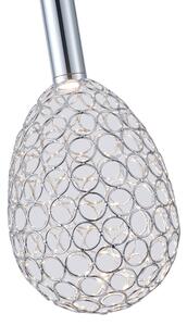 LED Пендел LED/6,3W/230V 3000K лъскав хром Ø 14 см