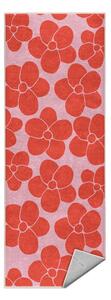 Червено-розова пътека подходяща за пране 60x230 cm Poppy Fields – Mila Home