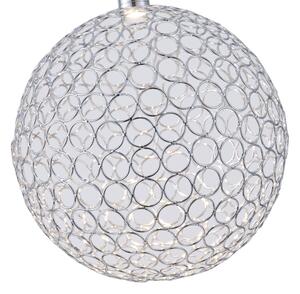 LED Пендел LED/6,3W/230V 3000K лъскав хром Ø 25 см