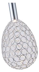 LED Пендел LED/6,3W/230V 3000K лъскав хром Ø 14 см