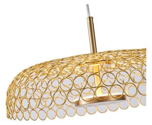 LED Пендел LED/10W/230V 3000K златист Ø 35 см