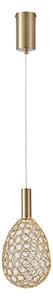 LED Пендел LED/6,3W/230V 3000K златист Ø 14 см
