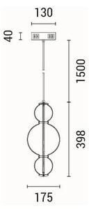 LED Пендел LED/12,6W/230V 3000K