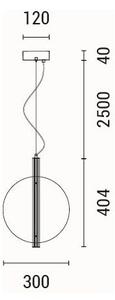 LED Пендел LED/12,6W/230V 3000K
