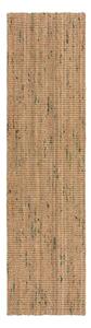 Зелено-естествена двустранна ръчно изработена ютена пътека 60x230 cm Jute Boucle Green – Flair Rugs